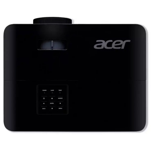 Videoproiector Acer X119H, SVGA 800*600, up to WUXGA (1920* 1200), 4.800 lumeni, 4:3/ 16:9, 20.000:1, zoom 1.1x, dimensiune maxima 300", distanta maxima de proiectie 11.8 m, boxa 3W, lampa 6.000 ore/ 15.000 ore ExtremeEco, 2.8 kg, D-sub, HDMI, PC audio