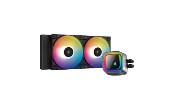 Cooler Procesor DEEPCOOL LS520 NEGRU, marime radiator 120mm, 2 ventilatoare ARGB, Viteza ventilatoare 500-2250 RPM +/- 10%, Viteza pompa: 3100 +/- 10%, Suport AMD: AM4/AM5/sTRX4/sTR4, suport INTEL: LGA 1700/1200/1151/1150/1155/2066/2011-v3/2011, Airflow: