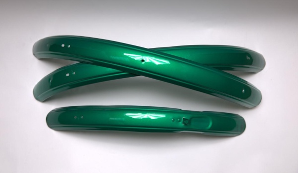 Set aparatori Pegas Senior 3 buc Verde – Protectie completa bicicleta Senior