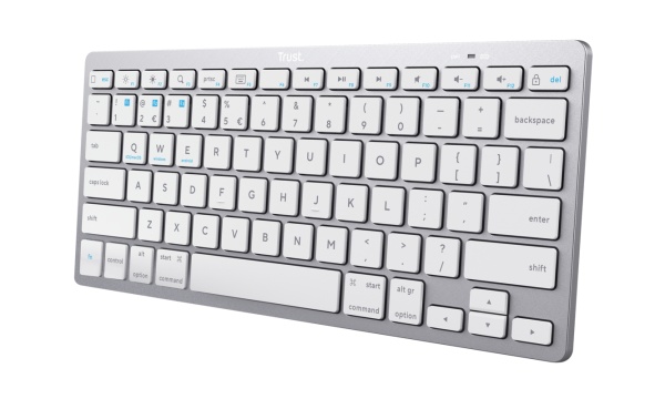 Tastatura Trust Wireless, numar taste 85, alb