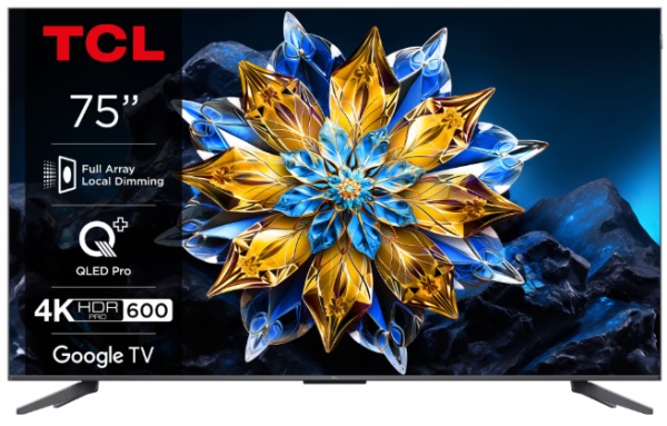 Televizor QLED TCL 75C61B PRO, 190 cm (75"), 4K, Smart TV, WiFi, Negru