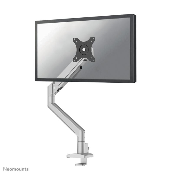 Brat monitor Neomounts DS70-250SL1; pentru display-uri cu diagonale 17"-35", sistem de prindere VESA 75x75~100x100, greutate maxima suportata 9kg, full motion, tilt +45°, swivel 90°, rotate 180°; gas spring; culoare argintiu. Garantie 5 ani