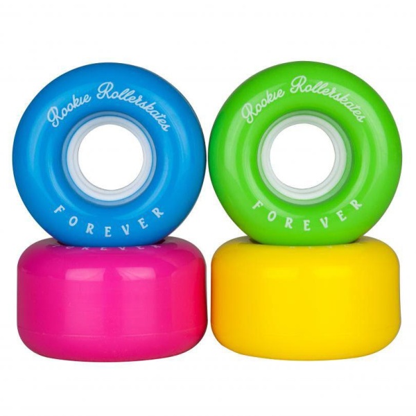 Roti role Rookie All Stars 58mm multicolor – set 4 buc – potrivite pentru indoor si outdoor