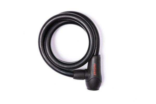 Antifurt Pegas, sufa otel imbracata in silicon, dimensiune: 15mm(grosime)x1000mm(lungime), cheie, negru