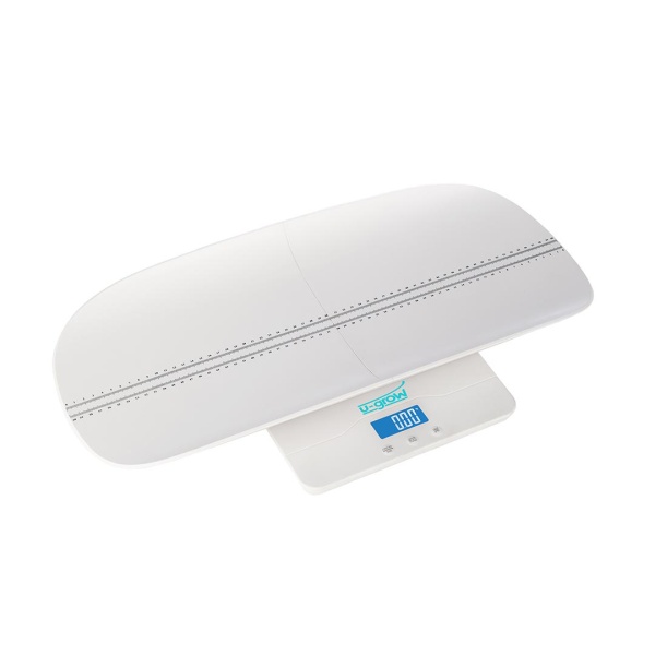 Cantar digital corporal 2in1 pentru bebe si mama, U-Grow, Display LED, Auto off, Functie Tara, 100kg, Alb