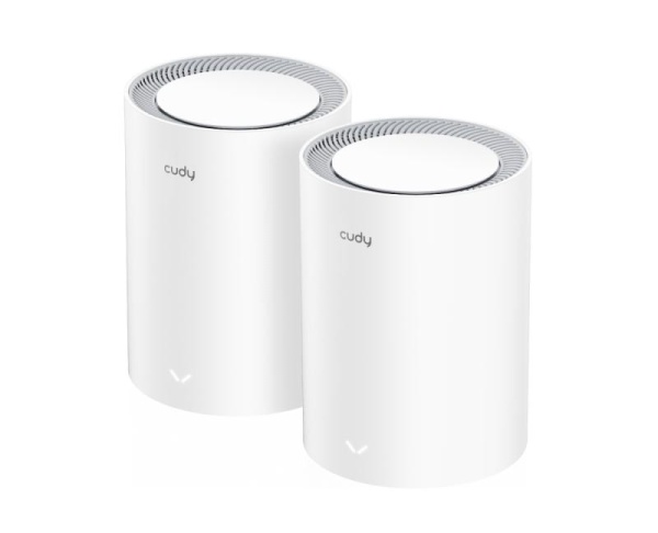 CUDY AX3000 Wi-Fi 6 Mesh 2.5G Solution 2-Pack, Dual-Band, Chipset MT7981BA+MT7976CN+RTL8221B, 802.11ax/ac/a/b/g/n, 2402Mbps at 5GHz + 574Mbps at 2.4GHz, 2.5G WAN+GE LAN, 5 internal antennas, MU-MIMO, DDNS, Zerotier/Wireguard/OpenVPN/IPSec/L2TP/PPTP