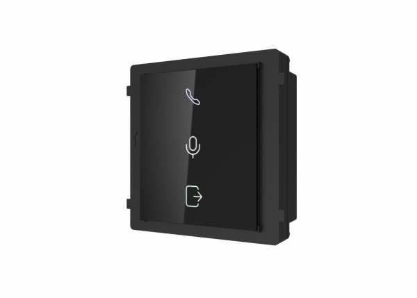 Modul indicator de stare videointerfon modular Hikvision DS-KD-IN;indica starea videointerfonului: apelare, deschidere usa; comunicareaudio bidirectionala; Dimensiuni: 98.5 mm × 100 mm × 33.7 mm; protectie:IP65; Temperatura de functionare: -40°C to +60°C;