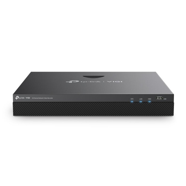 NVR TP-Link VIGI 16 canale 2016H ; 8 MP,2 SATA Interface, max 20TB, H.265+; ONVIF, etecție mișcare, linie, intruziune, persoane, vehicule etc.