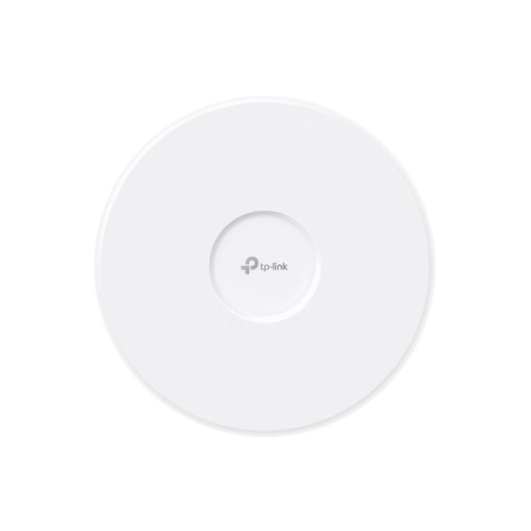 Omada BE3600 Ceiling Mount Tri-Band Wi-Fi 7 Access Point PORT: 1×2.5G RJ45 Port SPEED:688 Mbps at 2.4 GHz + 2882 Mbps at 5 GHz FEATURE: 802.3 at POE + and 12V DC (Power Adapter is not included), 4 ×Internal Antennas, MU-MIMO, Seamless Roaming, Band