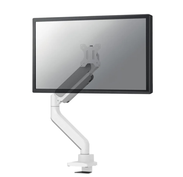 Brat monitor Neomounts DS70-450WH1; pentru display-uri cu diagonale 17"-42", sistem de prindere VESA 75x75~100x100, greutate maxima suportata 15kg, full motion, tilt +45°, swivel 90°, rotate 180°; gas spring; culoare alb. Garantie 5 ani