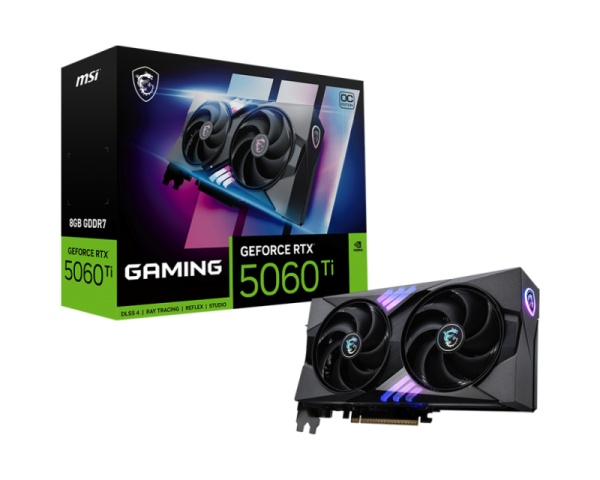 Placa Video MSI GEFORCE RTX 5060 TI GAMING OC 8GB GDDR7 128 bit, PCIE 5.0, 3x DP 1x HDMI