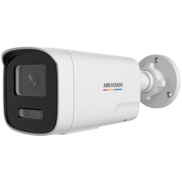 Camera de supraveghere IP Bullet 6MP ColorVu Hikvision DS-2CD1T67G2H- LIUF/SL(2.8MM), lentila fixa 2.8mm, iluminare: Color: 0.001 Lux @ (F1.0, AGC ON),B/W: 0 Lux with IR: 50m, microfon incorporat, difuzor incorporat, alarma la evenimente: Motion