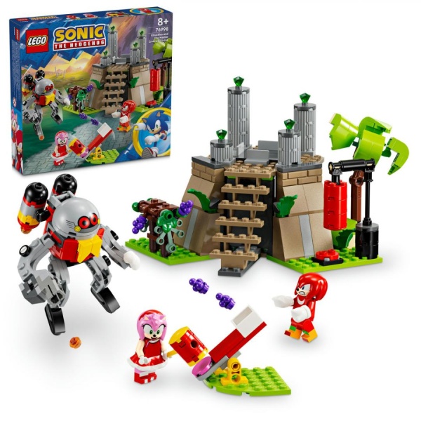 LEGO 76998 Knuckles si Altarul Master Emerald – Set Sonic the Hedgehog, 325 piese, 8+ ani
