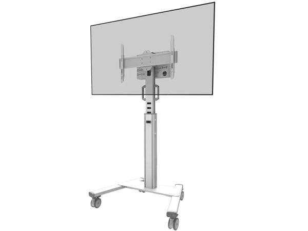 Stand podea mobil Neomounts 37"-75", VESA 100x100~600x400, 70kg, fix, inaltime reglabila, alb