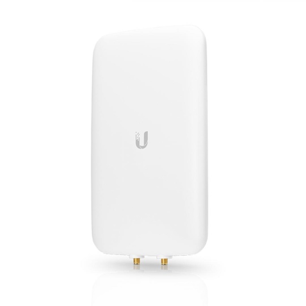 Ubiquiti High Efficiency Dual-Band Directional Mesh Antenna, UMA-D; Reţea standard: IEEE 802.11ac; Banda de frecvenţă: 2.4 - 2.5, 5.1 - 5.9 GHz; Câștig antenă (2.4 GHz): 10dBi; Câștig antenă (5 GHz): 15dBi; Dual polarization; Culoare: alb; Montaj :