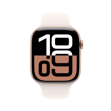 Apple Watch Series 10 GPS 46mm Rose Gold Aluminium Case with Light Blush Sport Band - M/L - Img 5