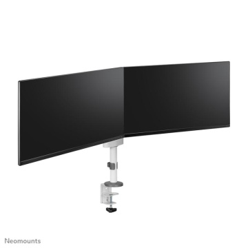 Brat dublu monitor Neomounts DS60-425WH2; pentru display-uri cu diagonale 17"-27", sistem de prindere VESA 75x75~100x100, greutate maxima suportata 8 - per ecrankg, tilt +90°, -30°, swivel +90°, -90°, rotate +360°, distanta fata de perete 128-460mm; - Img 7