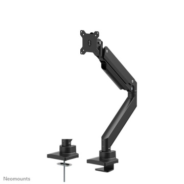 Brat monitor Neomounts NM-D775BLACKPLUS; pentru display-uri cu diagonale 10"-49", sistem de prindere VESA 75x75~100x100, greutate maxima suportata 18kg, full motion, tilt +45°, swivel 180°, rotate 360°; inaltime reglabila manual 270-600mm; culoare negru. - Img 12