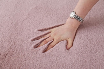 Covor Heinner Shaggy soft blanita Roz Pudra 160x230 cm - Img 2