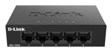 D-Link Switch DGS-105GL, 5 porturi Gigabit, Capacity 10Gbps, desktop, faramanagement, metal, negru, fara ventilator, D-Link Green. - Img 5