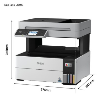 Multifunctional inkjet color Epson EcoTank CISS L6490, dimensiune A4 (Printare,Copiere, Scanare, Fax), printare borderless, viteza 37ppm alb-negru, 23ppm color, rezolutie 4800x1200 dpi, alimentare hartie 250 coli + 35 coli ADF, duplex automat ,scanner - Img 5