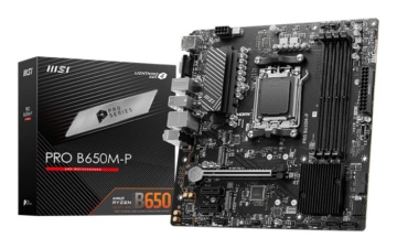 Placa de Baza MSI PRO B650M-P AM5, 4x DDR5, 1x HDMI 1x DP 1x VGA, 1x PCIE x16 2x PCIE x1, 2x M.2, 4x SATA 6GB/s, mATX - Img 2