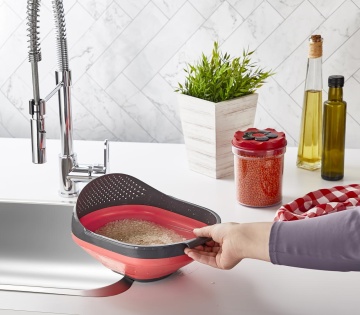 STRECURATOARE PLIABILA PENTRU OREZ/ FASOLE/ MAZARE 27.5 X 23 CM, COOKING BY HEINNER - Img 2