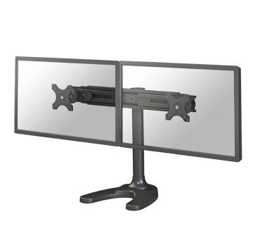 Suport dublu monitor de birou Neomounts FPMA-D700DD; pentru display-uri cu diagonale 19"-30", sistem de prindere VESA 75x75~100x100, greutate maxima suportata 8kg - per ecran, full motion, tilt +180°, swivel +180°, rotate +360°; inaltime reglabila manual - Img 1