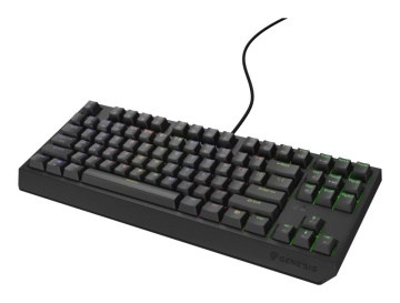 Tastatura gaming mecanica cu fir Genesis Thor 230 TKL, iluminare RGB, switch Linear, switch model Outemu Brown, numar taste 87, 11 butoane multimedia, lungime cablu 1.6m, dimensiuni 363 x 155 x 39 mm, negru - Img 3