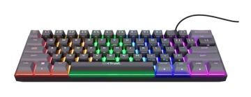 Tastatura mecanica cu fir Trust GXT 867 Acira, USB 2.0. nr taste 61, swtich linear, negru - Img 6