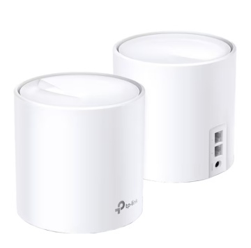 TP-Link DECO X10(2-PACK) Sistem Mesh Wi-Fi 6 Dual-Band AX1500 cu acoperire în toată locuința, Standarde wireless: IEEE 802.11ax/ac/n/a 5 GHz, IEEE 802.11n/b/g 2.4 GHz, Viteza wireless: 5 GHz: 1201 Mbps, 2.4 GHz: 300 Mbps, 2 x antene interne, pachet cu - Img 1