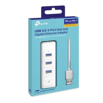 TP-Link USB 3.0 UE330 2 în 1- Adaptor Gigabit Ethernet & 3-Port Hub, UE330, 4 USB-A 3.0 Ports, 1 Gigabit Ethernet Port, 1 USB-A 3.0 Connector , RTL8153 - Img 6