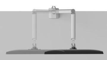 Brat monitor Neomounts DS70-250SL1; pentru display-uri cu diagonale 17"-35", sistem de prindere VESA 75x75~100x100, greutate maxima suportata 9kg, full motion, tilt +45°, swivel 90°, rotate 180°; gas spring; culoare argintiu. Garantie 5 ani - Img 6