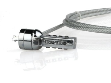Cablu de securitate laptop Natec, lungime cablu 180 cm, material metal, gri - Img 2