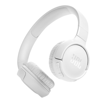 JBL Tune 525BT White – Casti Wireless On‑Ear, Bluetooth 5.3, 57h autonomie | AziaVision.ro