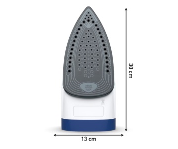Fier de calcat Tefal Express Steam FV2838E0, 2400W, jet de abur 180 g/min, abur variabil 0-40 g/min, 270 ml, functie anticalcar, alb/albastru - Img 2