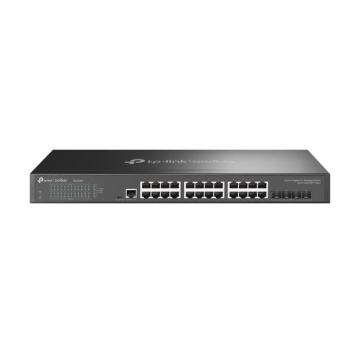 "JetStream™ 24-Port Gigabit L2+ Managed Switch with 4 10GE SFP+ Slots PORT: 24× Gigabit RJ45 Ports, 4× 10G SFP+ Slots, RJ45/Micro-USB Console Port SPEC: 1U 19-inch Rack-mountable Steel Case FEATURE: Integration with Omada SDN Controller, Static Routing, - Img 3