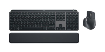 Kit Logitech MX Keys S, tastatura wireless, greutate 810 g, dimensiuni 430.2 x 131.63 x 20.5 mm, mouse fara fir, greuate 140 g, cu laser, capacitate baterie 500 mAh, gri - Img 6