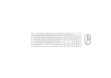 Kit Trust Ody II wireless, cu taste silentioase, cu functie de power saving, rezistenta la stropire, conectare tip USB-A 2.0, include 2 baterii, compatibila PC/Laptop (Windows, MacOS, Chrome OS), rezolutie mouse 1600 DPI, optic, alb - Img 2