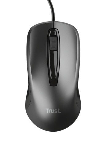 Mouse Trust cu fir, optic, rezolutie maxima 1200 DPI, negru - Img 1