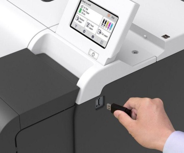 Plotter Canon imagePROGRAF TM-255 + HDD 500GB, 24"(610mm), format A1, 5 culori, rezolutie max 2400x1200dpi, memorie 2GB, limbaje de imprimare: HP-GL/2, HP RTL, PDF (Ver. 1.7), JPEG (Ver. JFIF 1.02), CALS G4 (submission via FTP only), display LCD 4.3", - Img 10