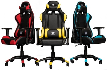 Scaun gaming X by Serioux, Torin, ajustabil, piele sintetica, piston pe gaz, manere reglabile, baza stea cu 5 picioare, greutate maxima admisa 150Kg, perne detasabile, negru si albastru - Img 2