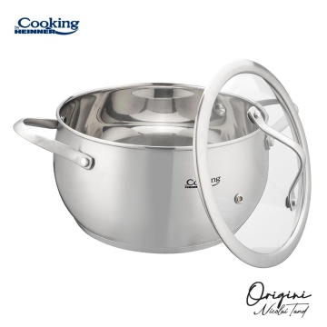 SEMIOALA INOX+CAPAC 20x11 CM, 3.3L, NICOLAI TAND, ORIGINI, COOKING BY HEINNER - Img 3