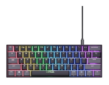 Tastatura mecanica cu fir Trust GXT 867 Acira, USB 2.0. nr taste 61, swtich linear, negru - Img 7