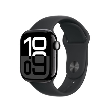 Apple Watch Series 10 GPS + Cellular 42mm Jet Black Aluminium Case with Black Sport Band - M/L - Img 3