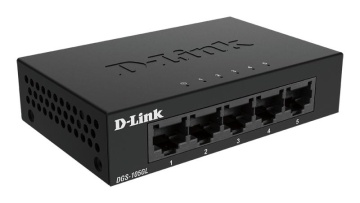 D-Link Switch DGS-105GL, 5 porturi Gigabit, Capacity 10Gbps, desktop, faramanagement, metal, negru, fara ventilator, D-Link Green. - Img 7