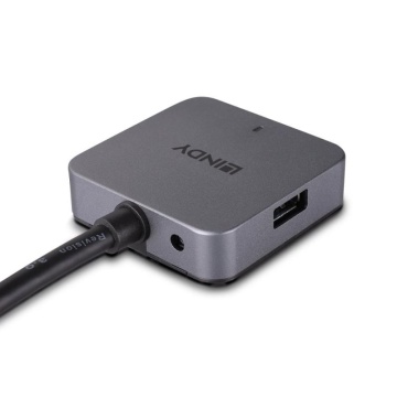 Hub Lindy 4 Porturi, interfata USB 3.2 / 3.1 Gen 1 / USB 3.0, lungime 5m, latime de banda suportata 5Gbs, chipset: VL817-Q7, gri - Img 8