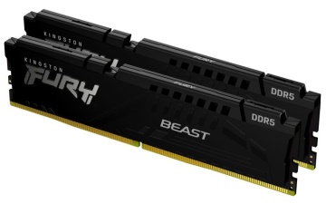 Memorie RAM Kingston, DIMM, DDR5, 16GB, 6000MHz, CL36, 1.35V, FURY Beast, Kit of 2 - Img 1