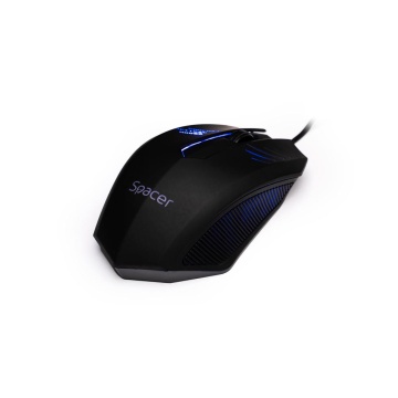 Mouse Spacer SPMO-M20, cu fir, 1000DPI, senzor optic, 3 butoane, iluminare, negru - Img 3