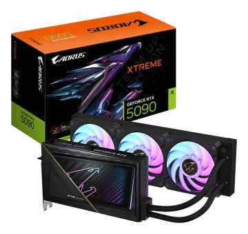 Placa Video GIGABYTE AORUS GEFORCE RTX 5090 XTREME WATERFORCE 32GB GDDR7 512 bit, PCIE 5.0, 3x DP 1x HDMI, 3x 120mm ARGB - Img 2